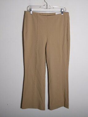 Chicos NEW So Slimming Juliet Kick Flare Crop Basic Ponte Pant Wild Truffle 1 8
